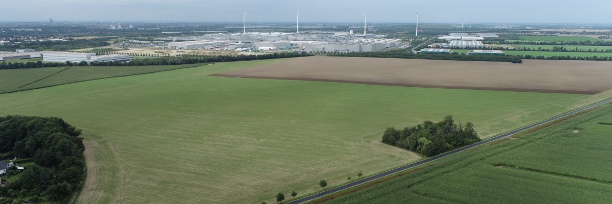 Fläche geplantes Gewerbegebiet Taucha-Merkwitz Fläche geplantes Gewerbegebiet Taucha-Merkwitz