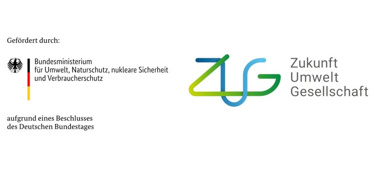 Logo BMUV + Zukunft – Umwelt – Gesellschaft gGmbH (ZUG)