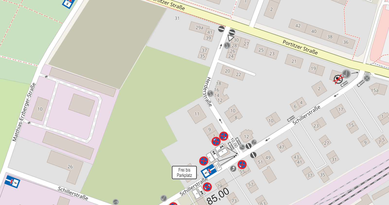 Verkehrszeichenplan Verkehrszeichenplan