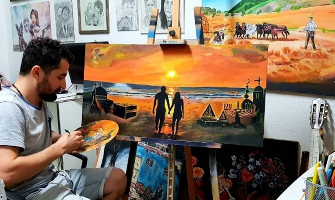 Der Künstler Avraz Mahdi Ato