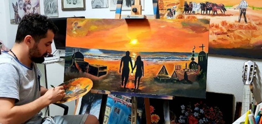 Der Künstler Avraz Mahdi Ato