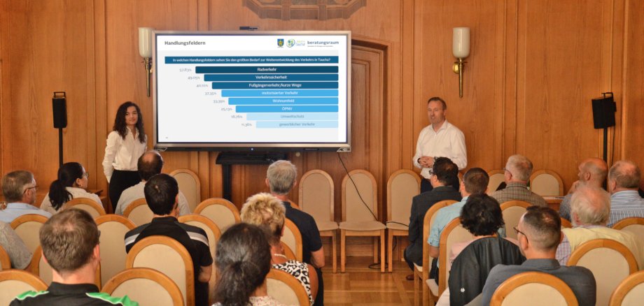 Bürgerveranstaltung: Auswertung der Ergebnisse zur Verkehrsumfrage fand statt Bürgerveranstaltung: Auswertung der Ergebnisse zur Verkehrsumfrage fand statt