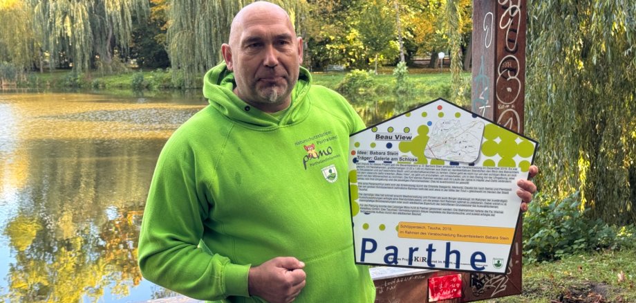 Axel Weinert, Regionalmanager und Landschaftsarchitekt der Naturschutzstation Partheland