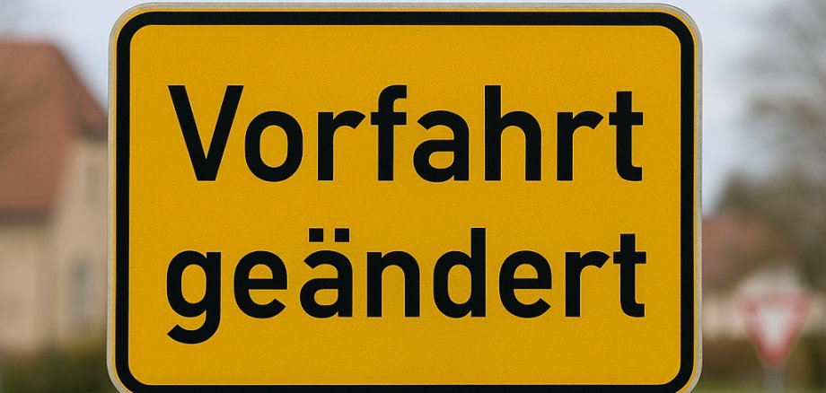 Vorfahrt geändert