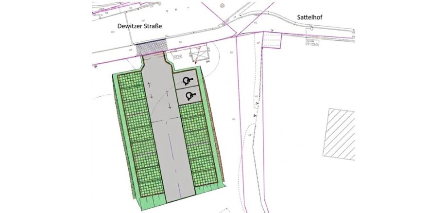 Bau Parkplatz Dewitzer Straße
