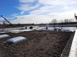 Errichtung eines Gründachs Errichtung eines Gründachs