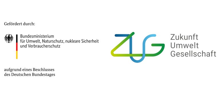 Logo BMUV + Zukunft – Umwelt – Gesellschaft gGmbH (ZUG) Logo BMUV + Zukunft – Umwelt – Gesellschaft gGmbH (ZUG)