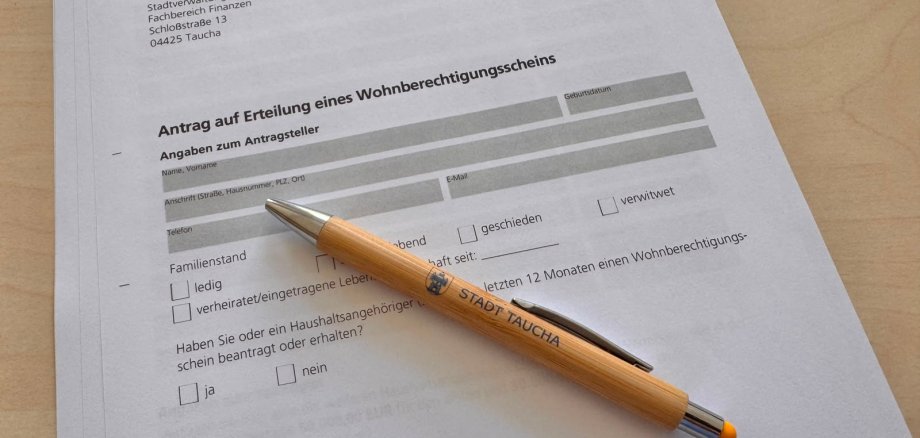 Antrag auf Wohnberechtigungsschein