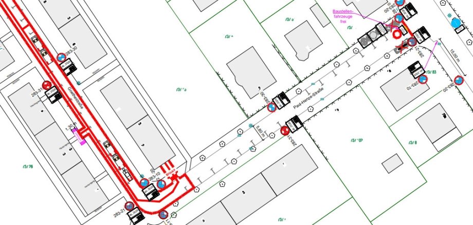 Vollsperrung der Goethestraße und Paul-Henze-Straße Vollsperrung der Goethestraße und Paul-Henze-Straße