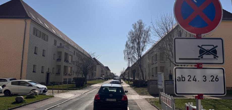 Vollsperrung der Karl-Marx-Straße aufgrund von Bauarbeiten
