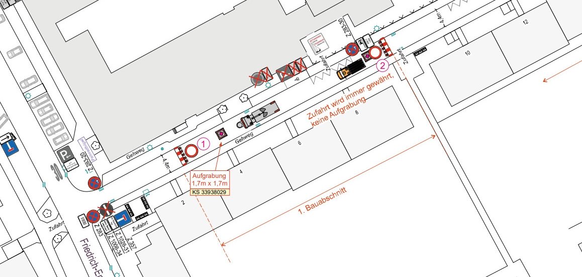 Vollsperrungen in der Rudolf-Breitscheid-Straße und Karl-Marx-Straße vom 12. bis 23. Oktober 2026